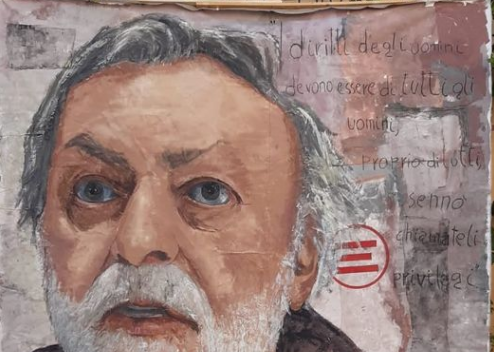 Giornata mondiale della giustizia Sociale: a Lecco il dipinto di Gino Strada
