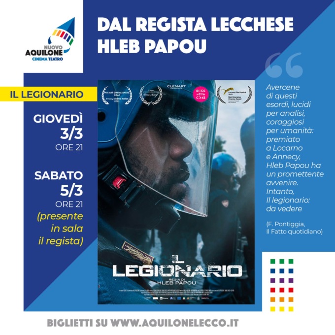 Il Legionario, film del lecchese Hleb Papou, al Nuovo Aquilone