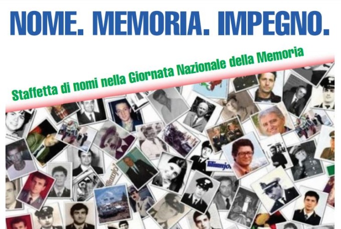 Una staffetta per ricordare tutte le vittime innocenti delle mafie