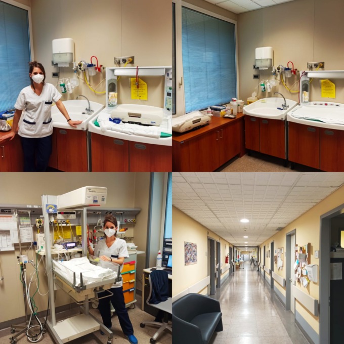 Sala parto live ospedale manzoni