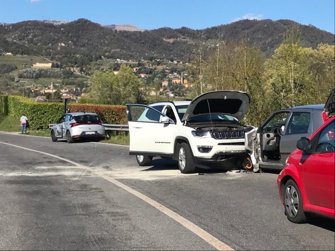 scontro a imbersago