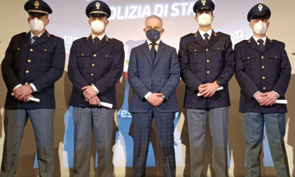 I riconoscimenti assegnati ai poliziotti lecchesi