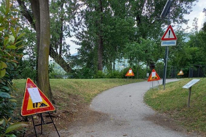 Pista ciclabile: lavori da Rivabella verso Vercurago, attenzione alle chiusre