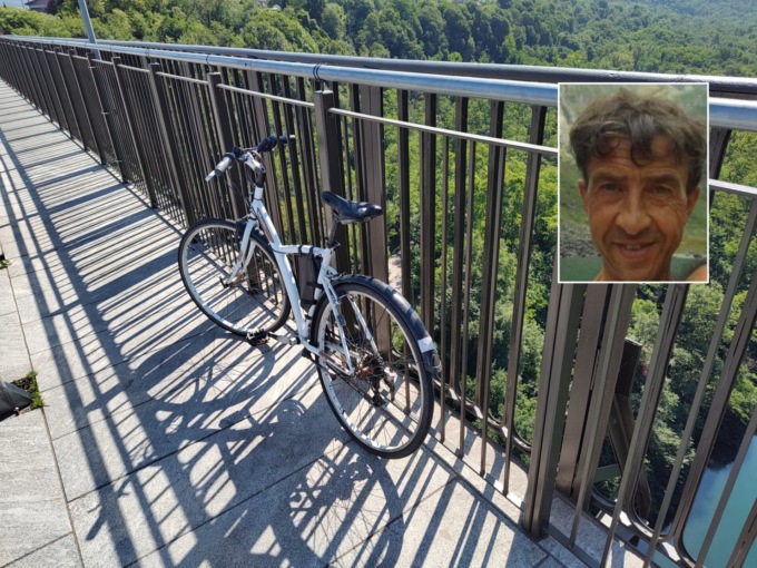 Allarme suicidio al ponte di Paderno: Massimo introvabile, sparita anche la sua bicicletta. Le ricerche continuano