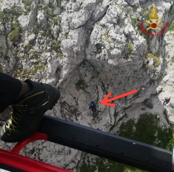bloccati sulla ferrata minonzio