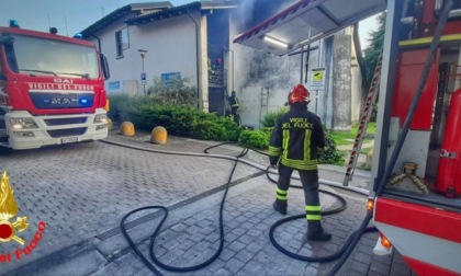 Lecco: incendio alla Chiesa Padre Pio in zona Meridiana