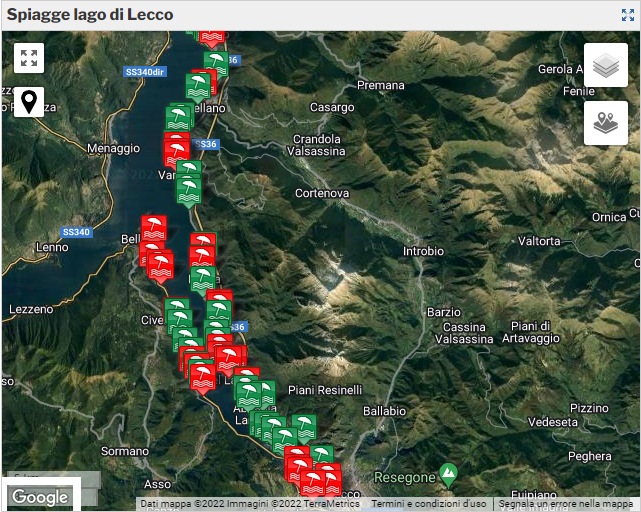 Lario Sicuro: georeferenziate tutte le spiagge della sponda lecchese del Lario