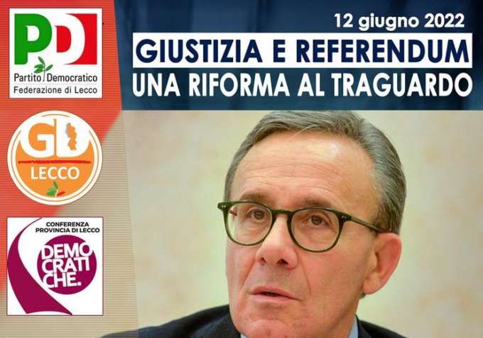 Referendum Giustizia: stasera momento di approfondimento con il Pd