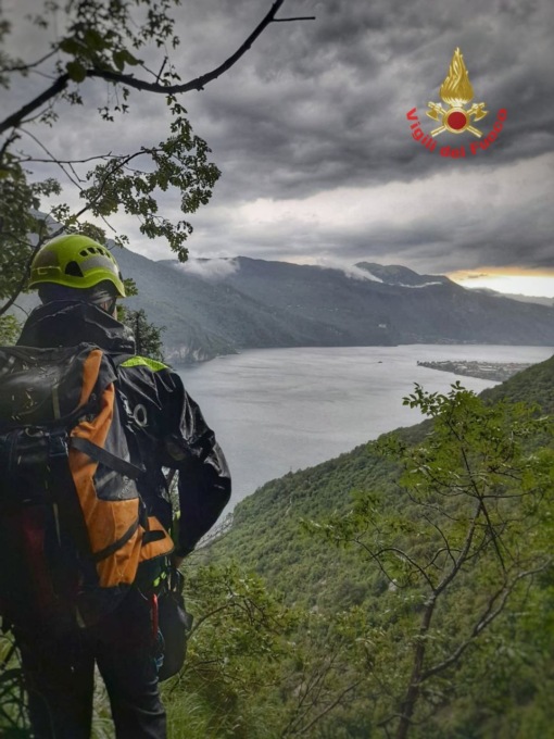 Colto dal maltempo improvviso: soccorso d’urgenza un ragazzo sul San Martino