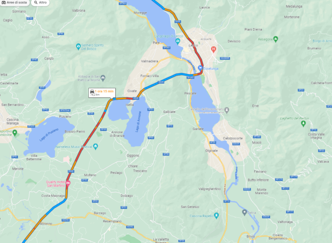 Esodo estivo: Anas certifica il record di traffico sulla Statale 36