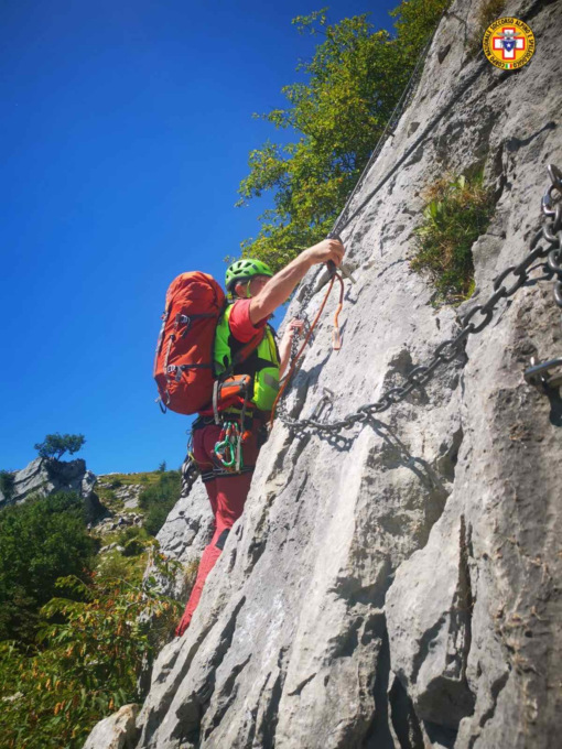 Scalatore precipita dalla ferrata