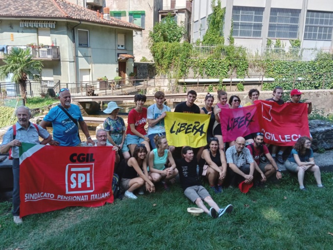 Cgil e Spi al campo della Legalità di Lecco