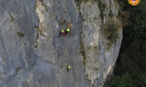 Sasso di Introbio: spettacolare esercitazione del Soccorso Alpino