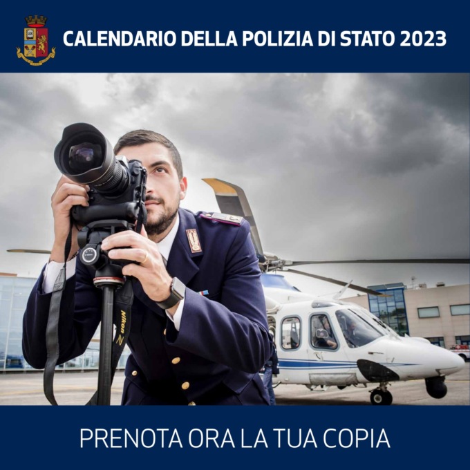 Calendario della Polizia di Stato 2023, prenotazioni entro il 21 settembre