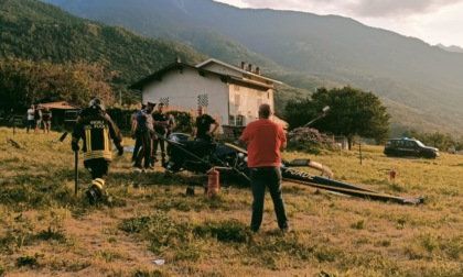 Elicottero precipitato in Valtellina: in prognosi riservata il 17enne lecchese a bordo. Senza scampo il pilota