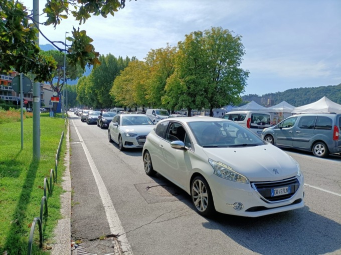 traffico in tilt a lecco