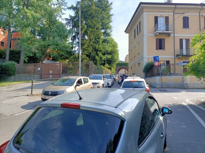traffico in tilt a lecco