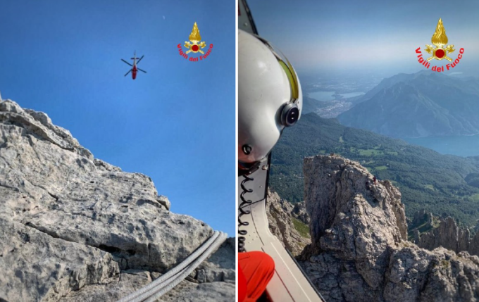Incrodati  in Grignetta: salvati due escursionisti