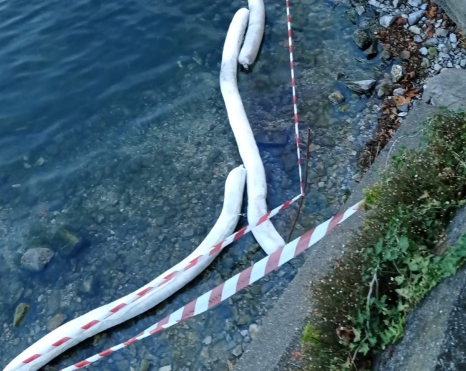 Sversamento di liquidi, divieto di balneazione e pesca sul lungolago Castiglioni