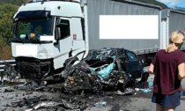Terrificante schianto auto camion sulla Tangenzialina di Morbegno, un morto