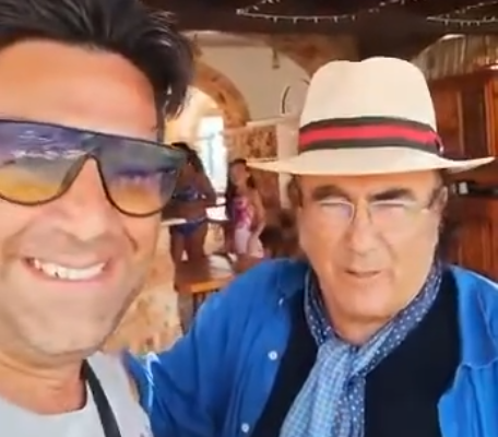 Il video-pensiero di Albano per gli ospiti dell’Airoldi e Muzzi