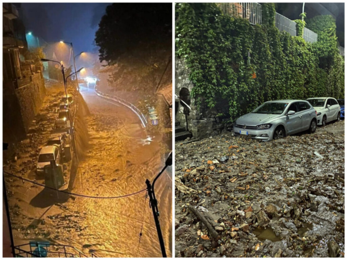 Disastro sulla Lariana per il maltempo: frane e smottamenti