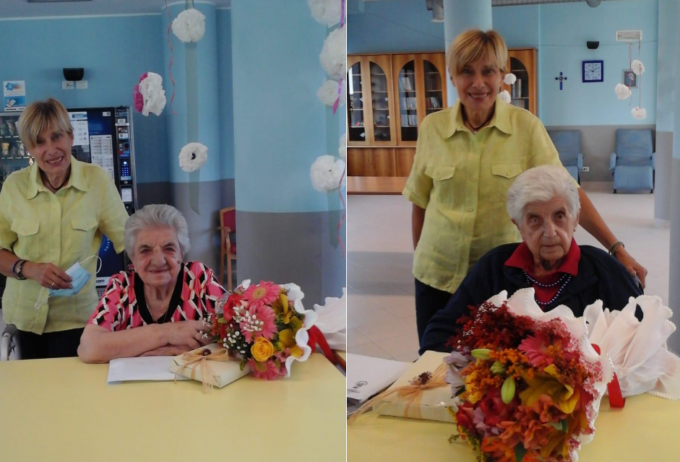 203 anni in due: auguri nonna Cornelia e nonna Maria, supercentenarie