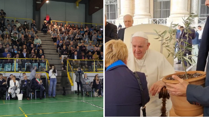 La staffetta della Legalità benedetta da Papa Francesco è giunta a Lecco: l’ulivo di Borsellino germoglierà in città