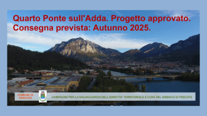 Quarto Ponte, progetto approvato. De Capitani: “Non è più ora di perdere tempo”