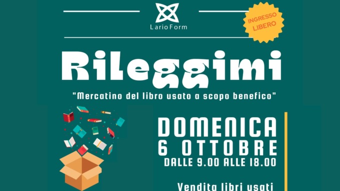 A Lecco arriva “Rileggimi”, il primo mercatino dell’usato a scopo benefico