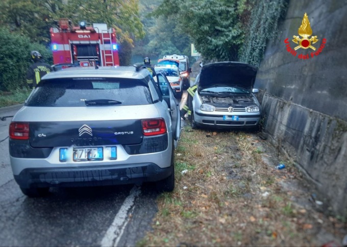 violento incidente sulla sp51