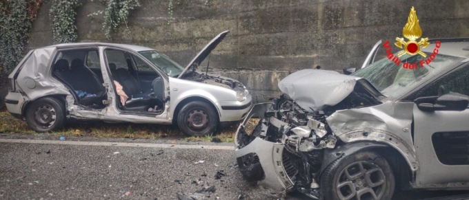 violento incidente sulla sp51