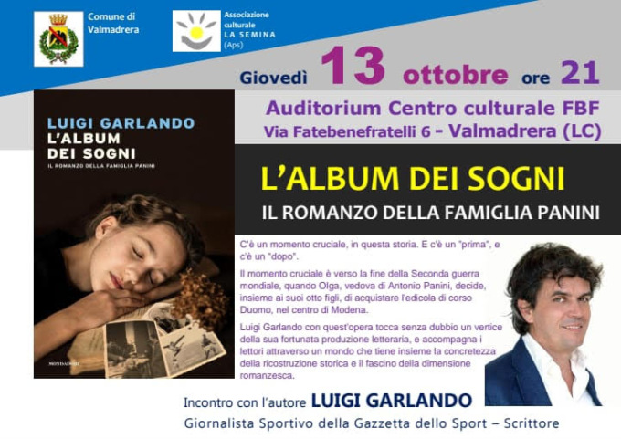 Questa sera incontro con Luigi Garlando e la Famiglia Panini