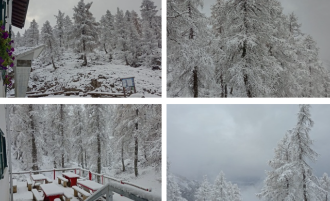 La neve imbianca le Grigne, “spruzzata” sul Resegone. Le stupende foto al Bogani