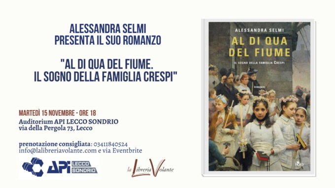 In Api Lecco la presentazione del romanzo sul villaggio operaio di Crespi d’Adda
