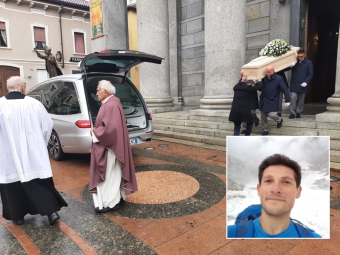 Commosso addio a Domenico Briganti, 37enne morto sul Pizzo Alto