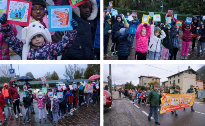 Tutte le foto dei bimbi in marcia per reclamare il diritto all’errore, perchè sbagliando s’inventa