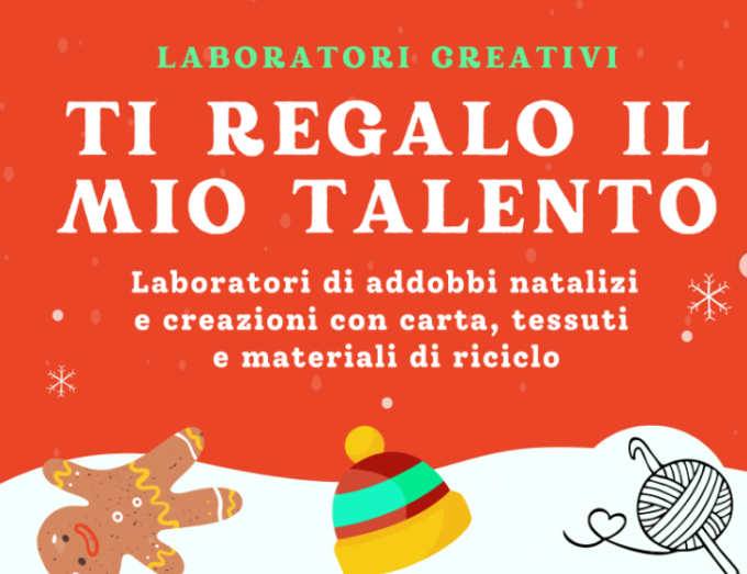 A Natale “Ti regalo il mio talento”:  all’Informagiovani laboratori di addobbi