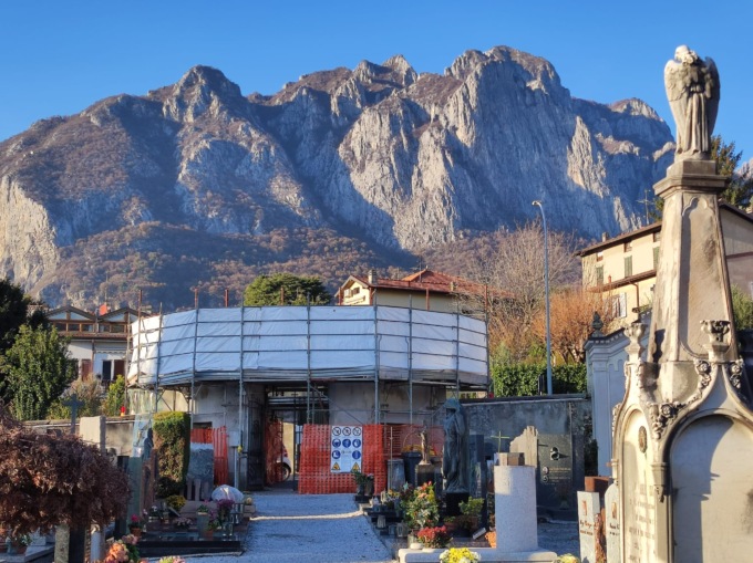 Cimitero di Acquate: partiti i lavori