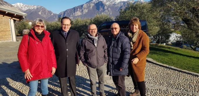 Gemellaggi, Ursula Schramm e il marito Udo ospiti a Valmadrera