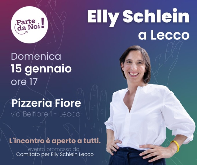 Primarie Pd: Elly Schlein a Lecco