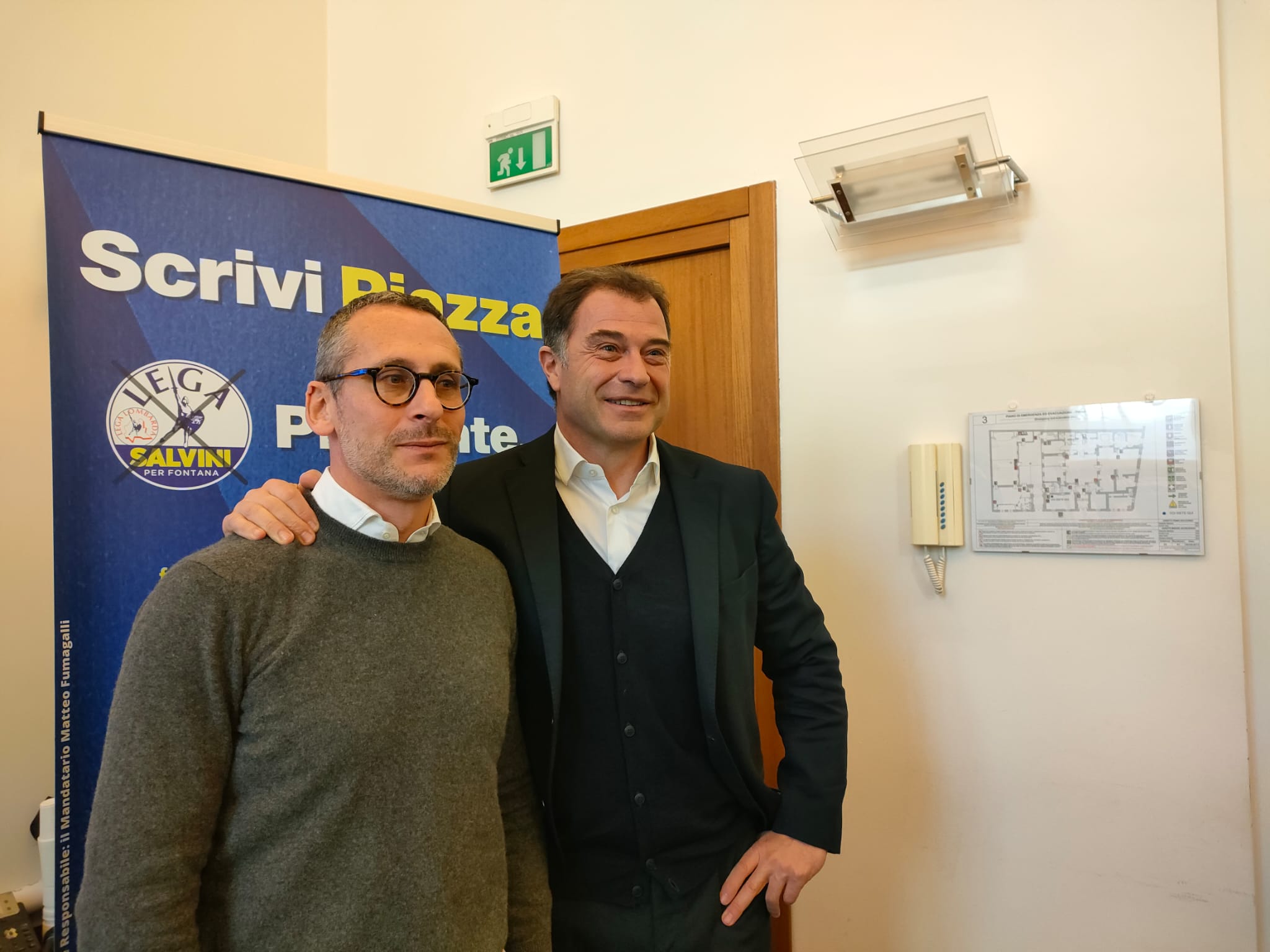 Mauro Piazza, in corsa per le elezioni regionali, incassa il sostegno di Antonio Rossi che non si candida