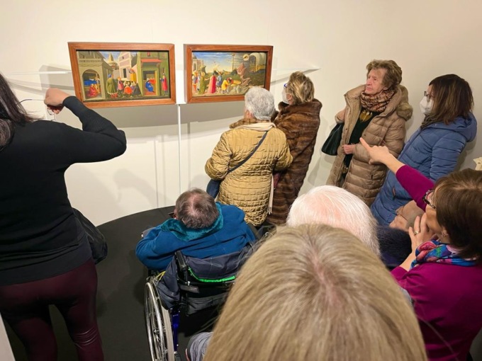 Opere Sante: gli ospiti della Borsieri in visita alla mostra