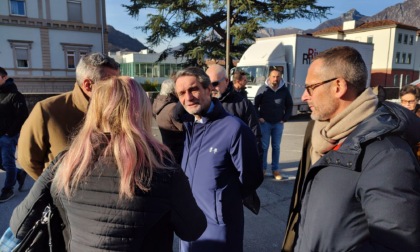Elezioni Regionali 2023: Attilio Fontana in visita a Lecco
