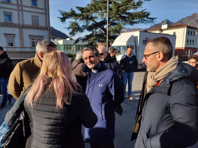 Elezioni Regionali 2023: Attilio Fontana in visita a Lecco