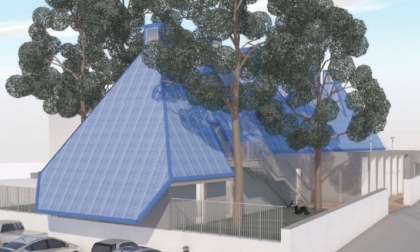 Nuovo asilo nido di Bonacina con un tetto a forma di... Resegone