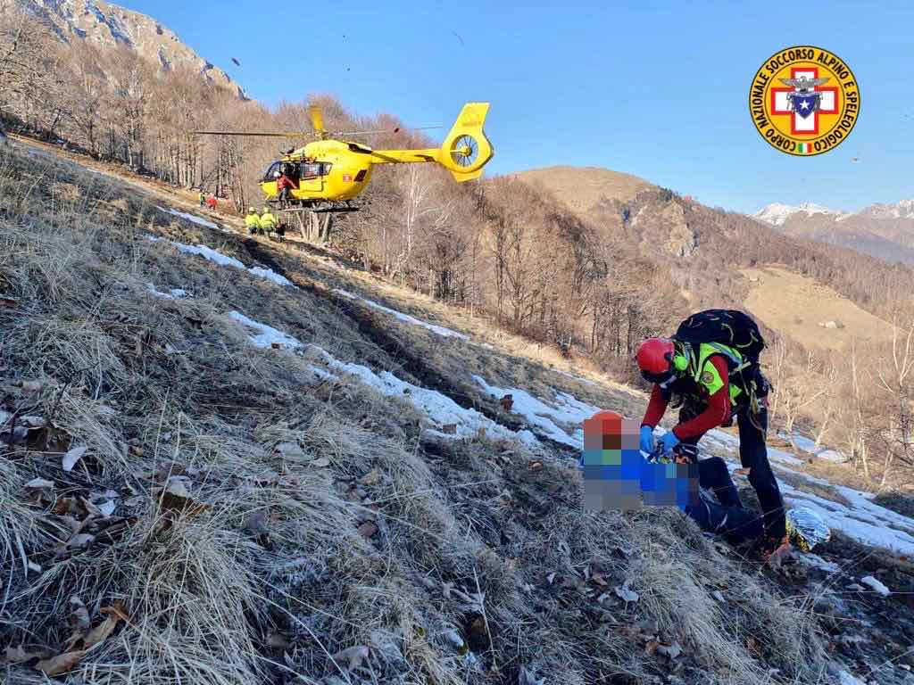 Cade in montagna: escursionista trasportato in ospedale in elisoccorso ...