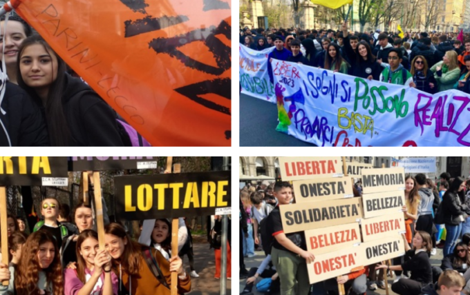 Lotta alla mafia e omaggio alle vittime: anche tantissimi studenti lecchesi alla manifestazione di Milano