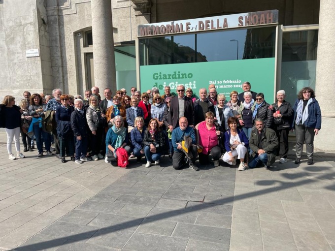 Spi Cgil Lecco in visita al Memoriale della Shoah