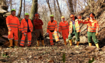 Protezione civile in campo contro inondazioni o frane